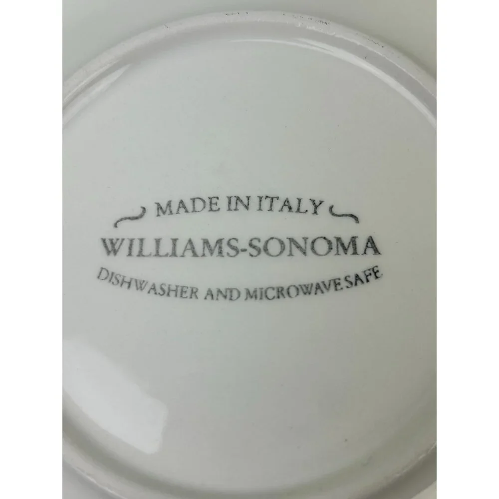 Williams Sonoma Napa Sage Italy Leaf Grape Dessert Bread Appetizer Plates 7